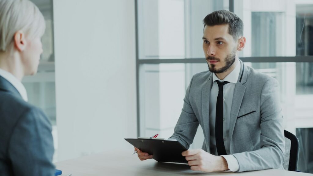 Employee having a salary raise conversation with a manager