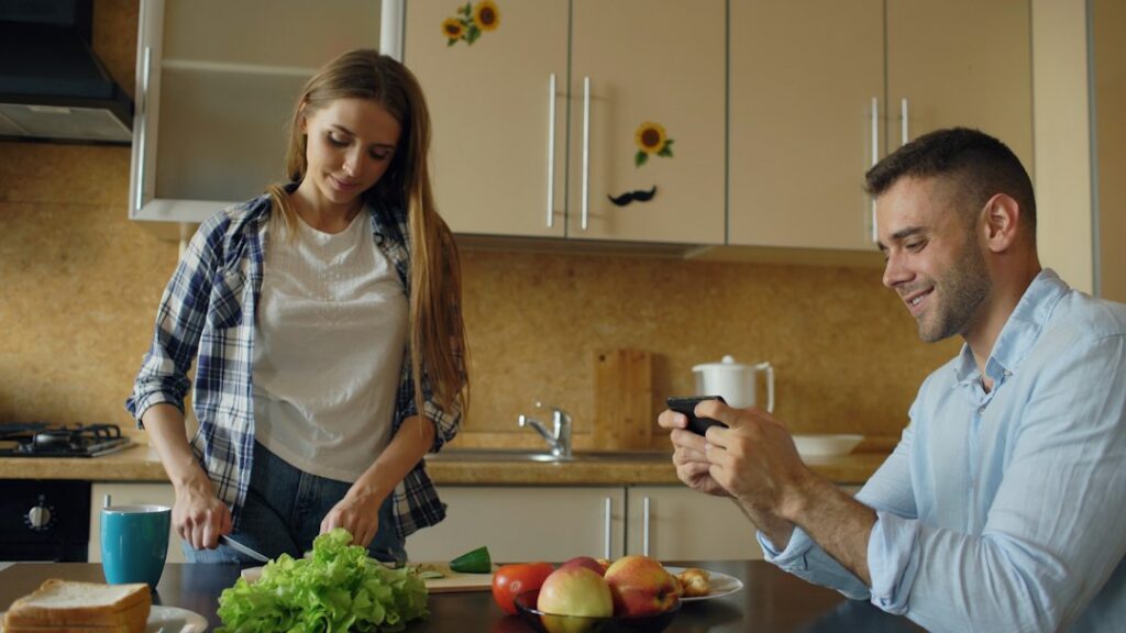 Wellness drink in a modern kitchen setting