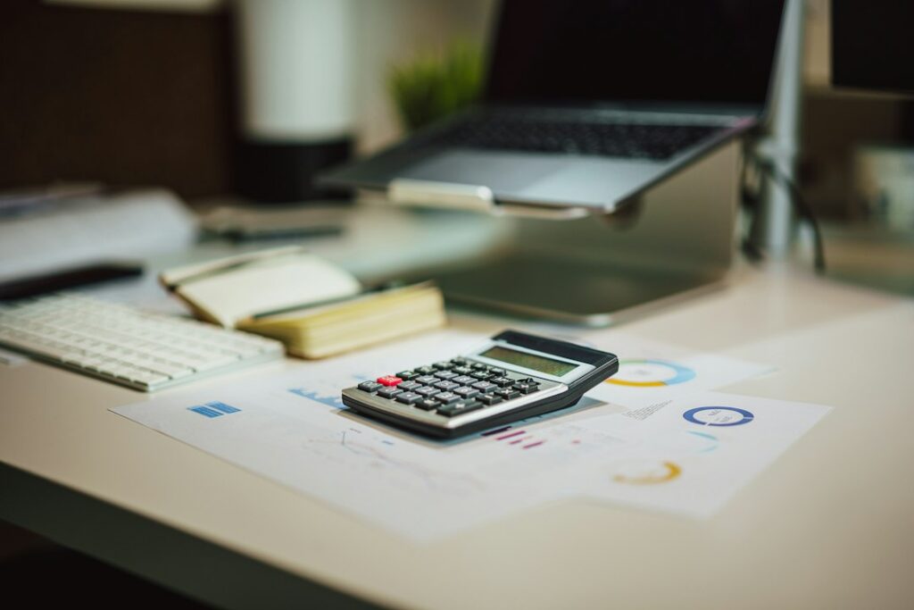 Personal finance workspace comparing savings account options