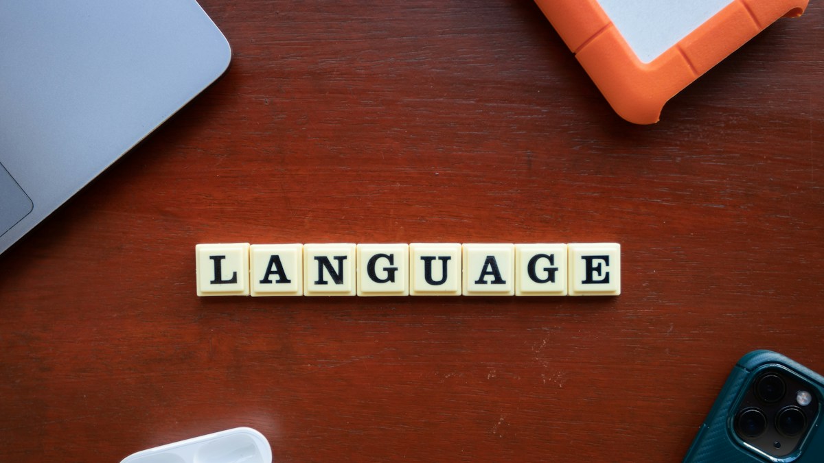 Language learning study visual