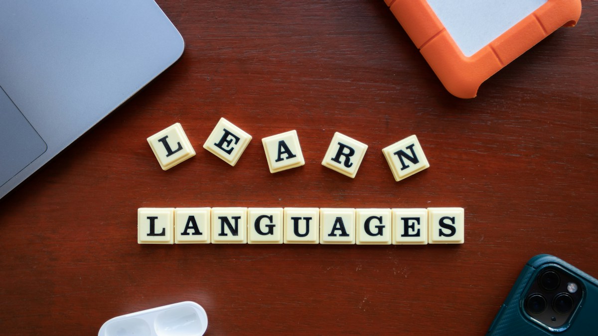 Language learning study visual