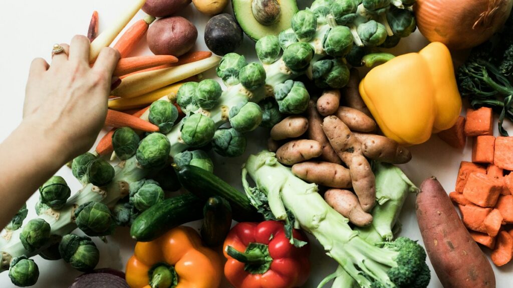 Plate of vegetables for an editorial image on weight management claims