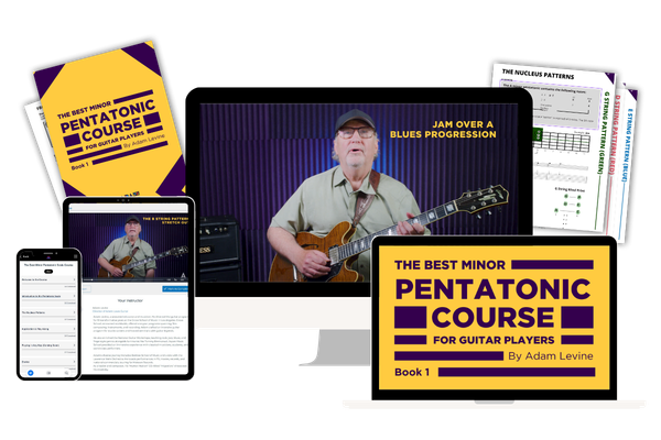 Nucleus Patterns guitar course with video lessons, workbook and mobile course access