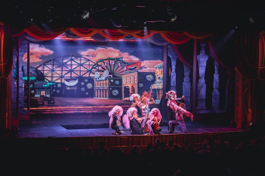 Puppet performance on stage