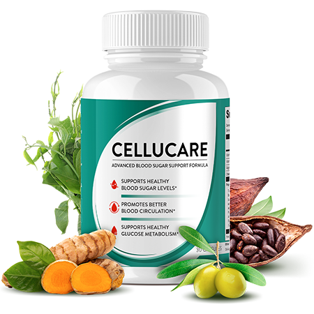 CelluCare dietary supplement bottle marketed for metabolic support