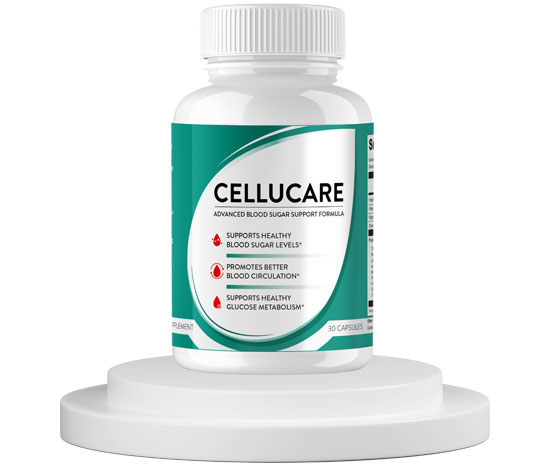 CelluCare bottle label showing the current supplement formula