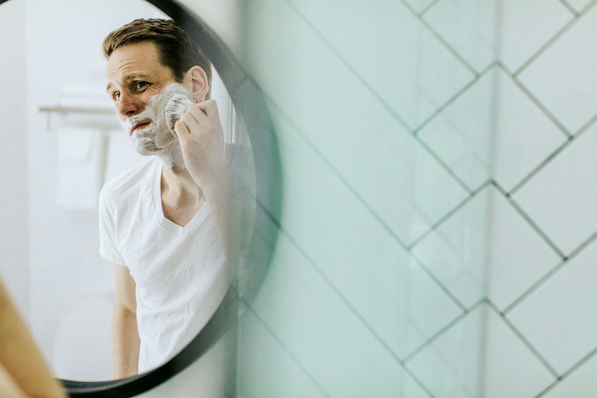 Traditional shaving setup for a clean shaven routine