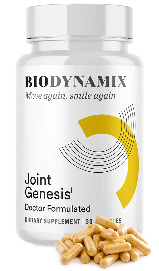 Joint Genesis dietary supplement bottle from BioDynamix