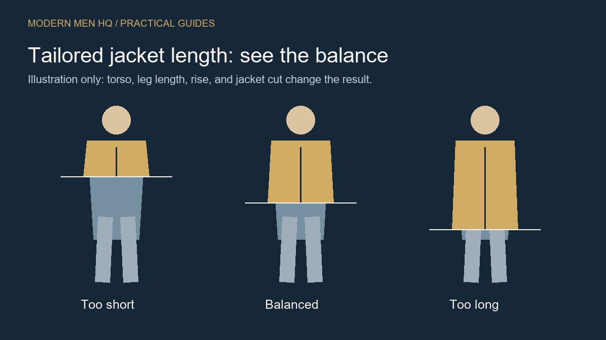 Jacket length comparison