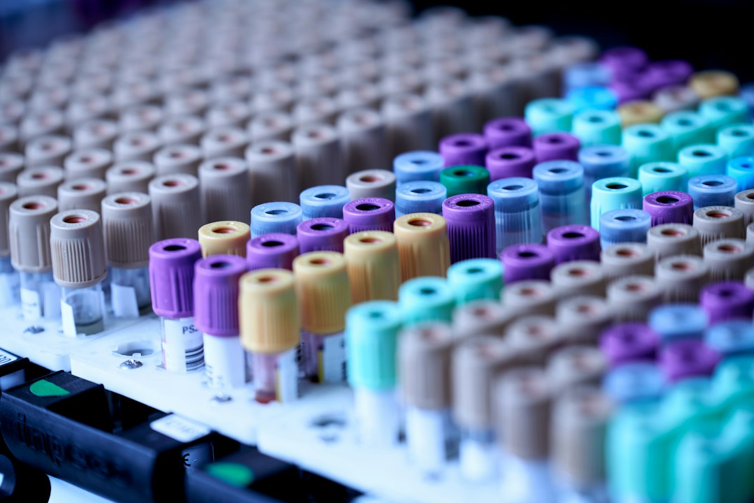 Blood sample tubes used for laboratory testing