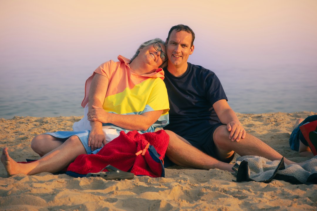 Happy mature couple outdoors