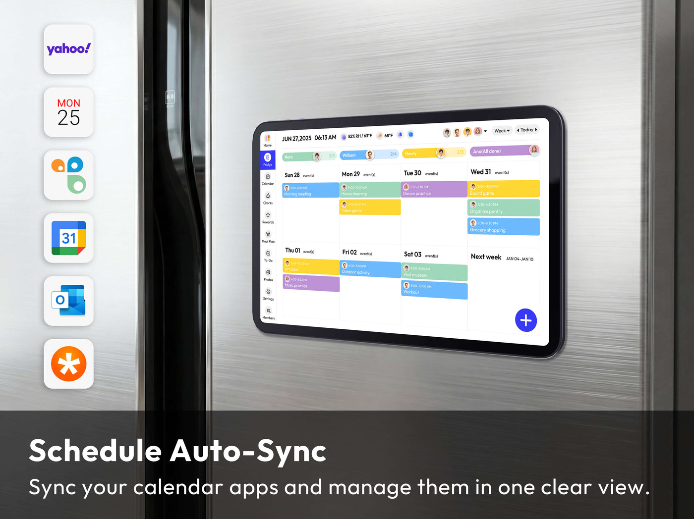 Everblog 13.4 inch FridgeCal digital calendar