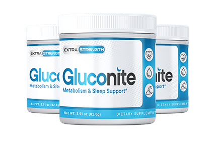 Official Gluconite three bottle product package