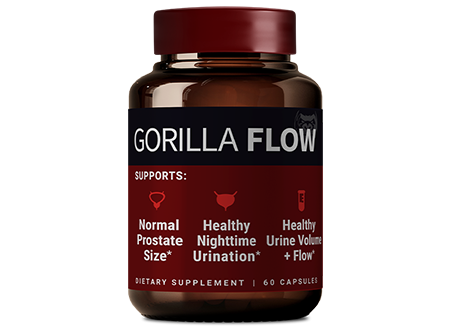 Gorilla Flow prostate support supplement bottle