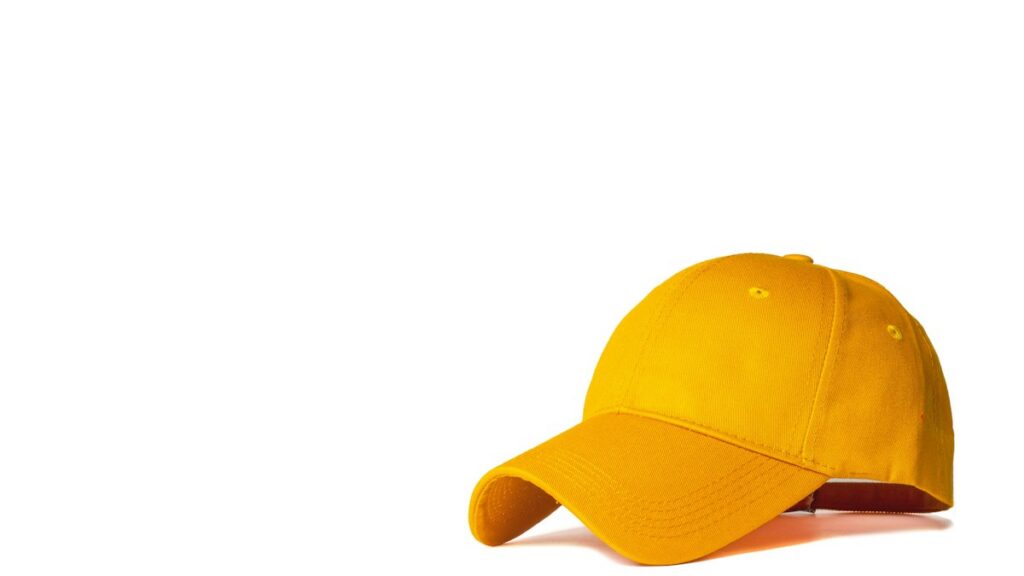Baseball cap closeup