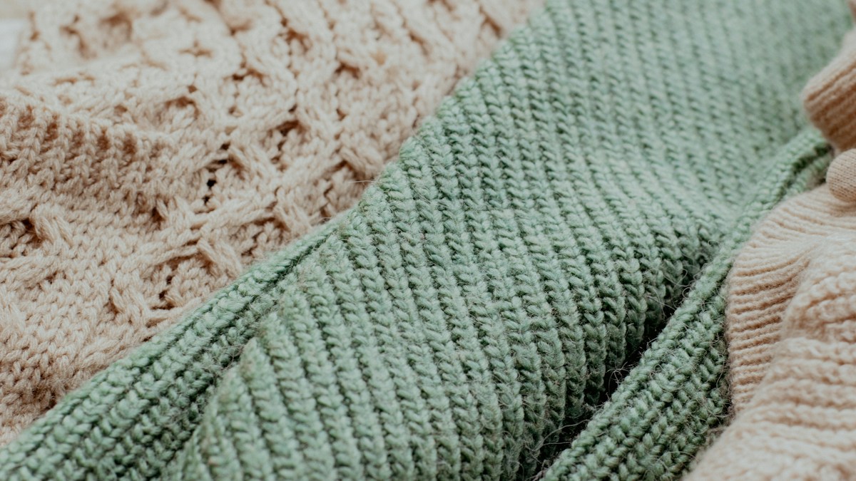 Wool knit texture