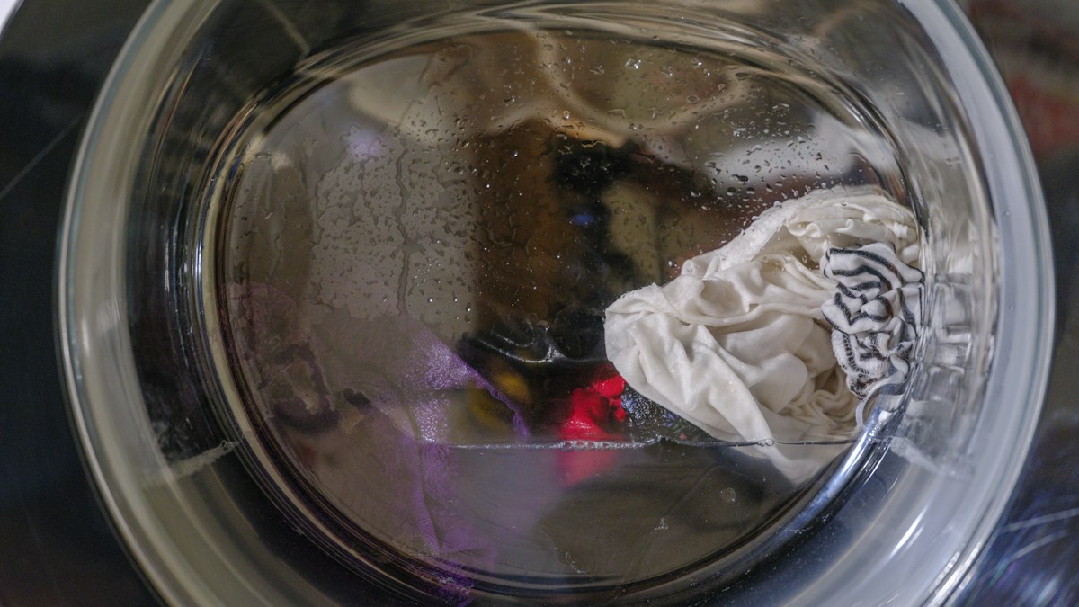 Colored clothing in washer