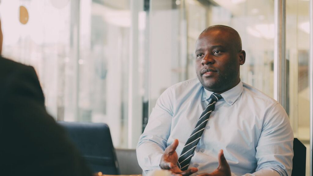 Entrepreneur working and planning his business