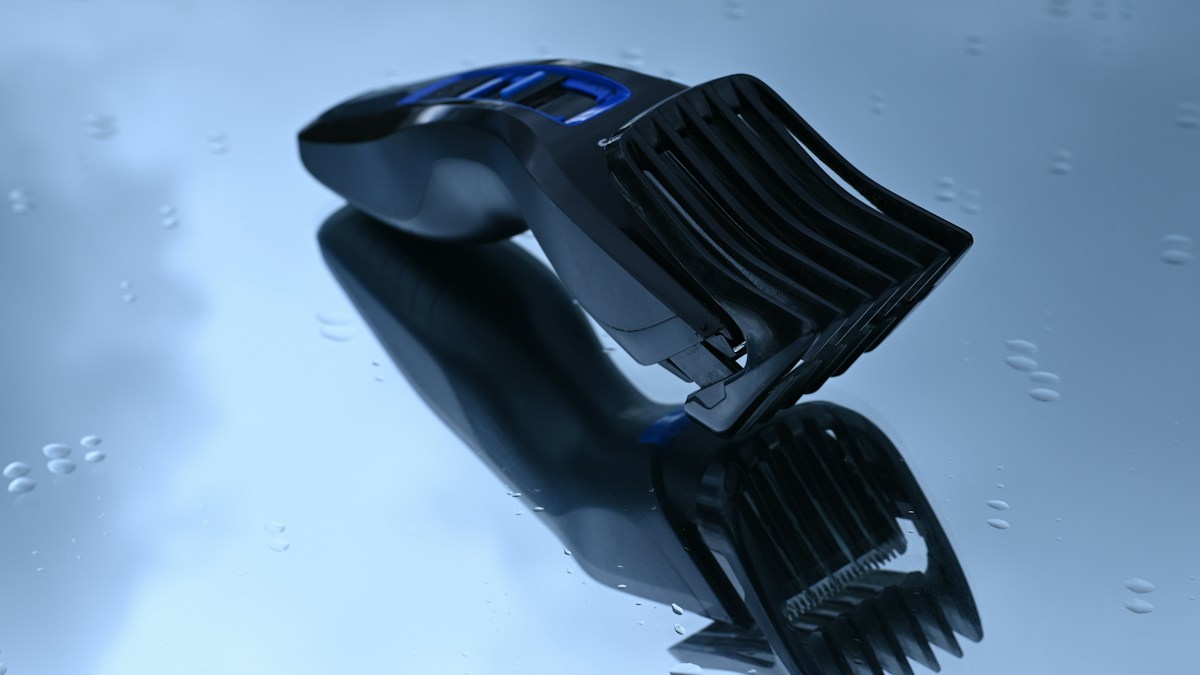 Clipper on a bathroom mirror