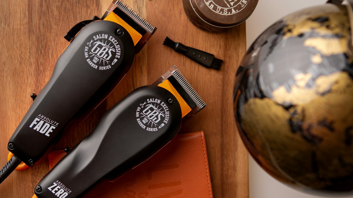 Grooming tools on a counter