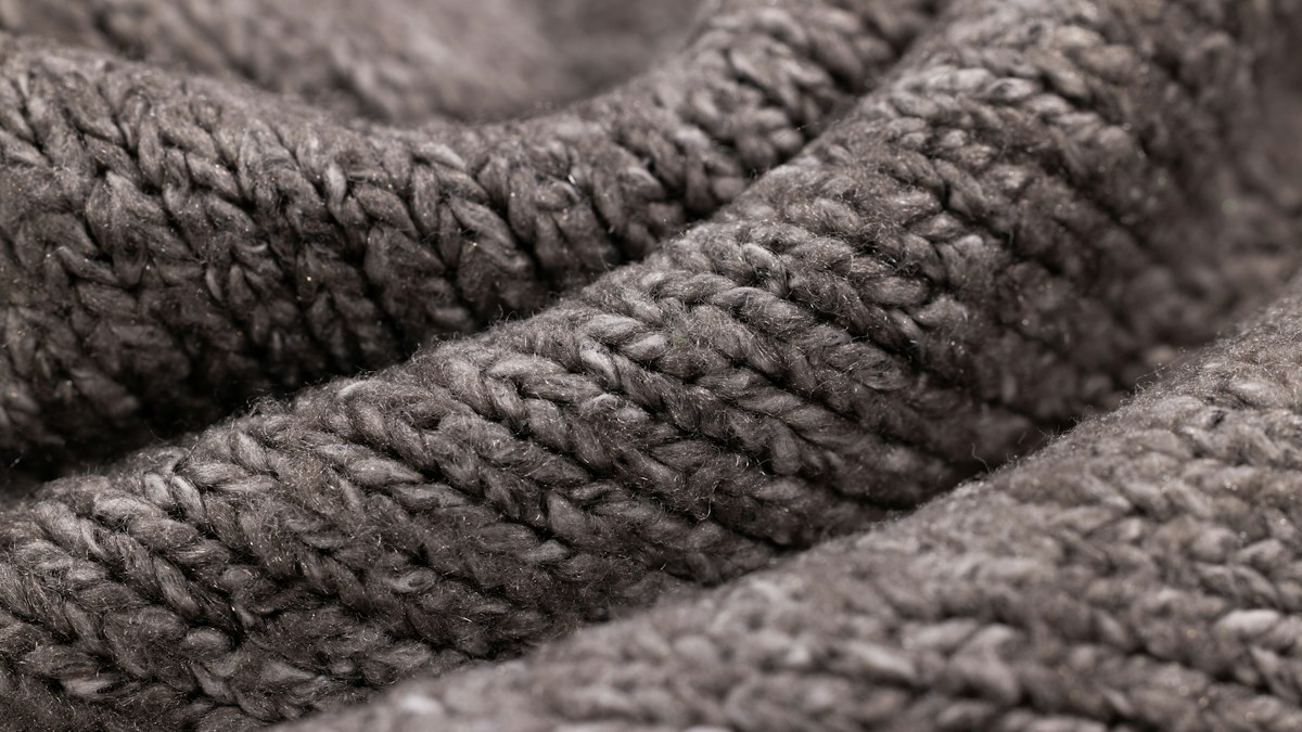 Soft knit yarn texture