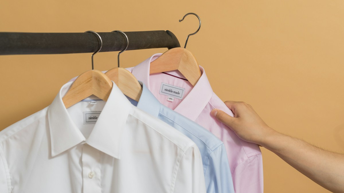 White shirt on hanger