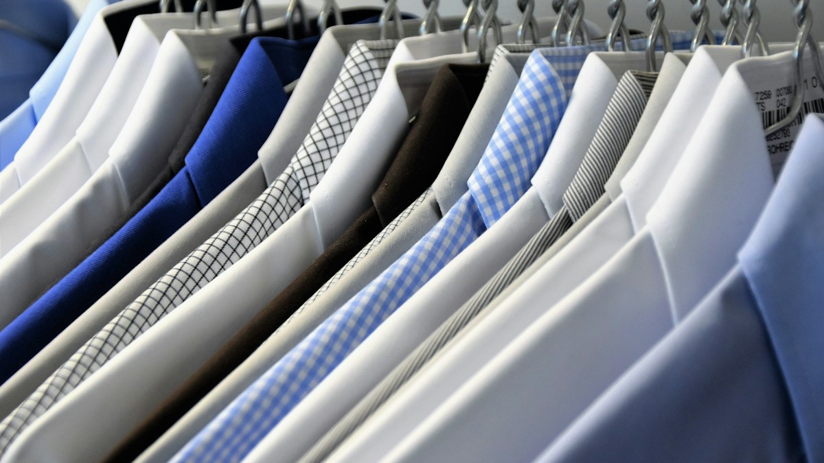 Hanging shirts