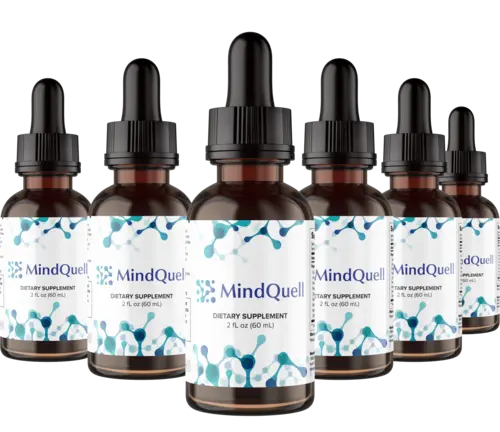Official MindQuell six bottle product graphic