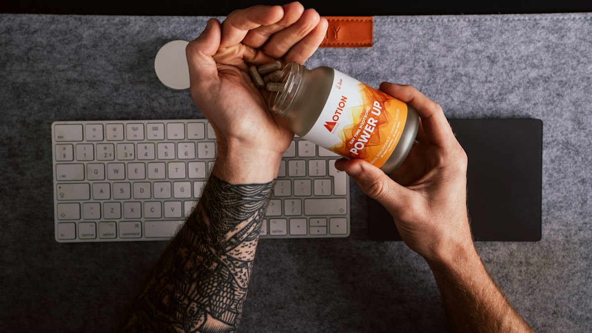 Generic supplement bottle, not the reviewed product
